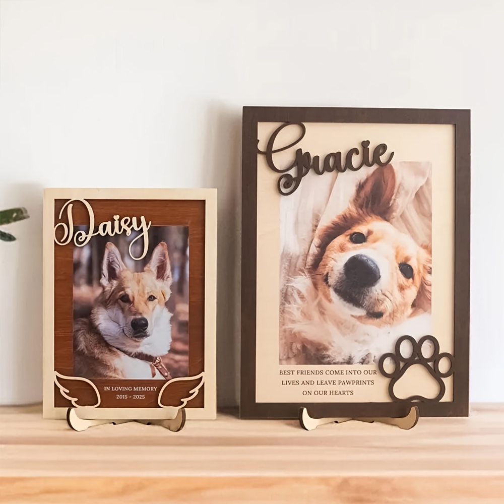 Porta-Retrato de Madeira Perso - Pet Portrait Custom avaliação e preço