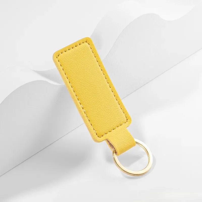 Chaveiro retangular de couro s - Initial Ring Custom avaliação e preço
