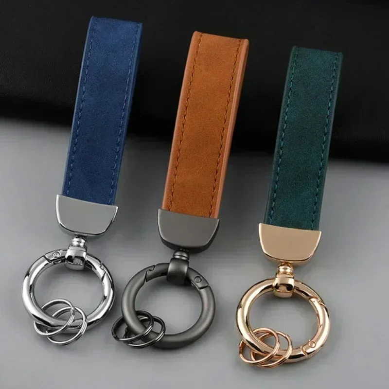 Chaveiro de Couro Nubuck com G - Initial Ring Custom avaliação e preço