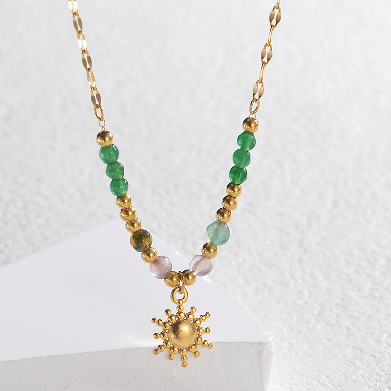 Moda tendência colar de pedra  - Birth Flower Necklace avaliação e preço