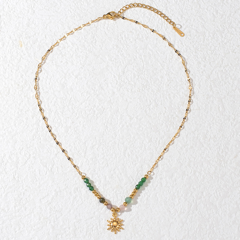 Moda tendência colar de pedra  - Birth Flower Necklace avaliação e preço