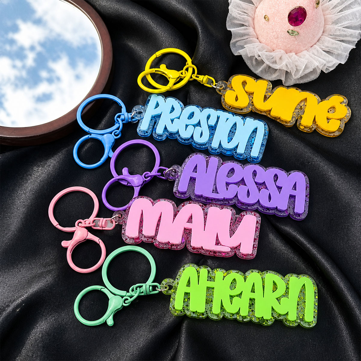 Chaveiro de Acrílico Personali - Initial Ring Custom avaliação e preço